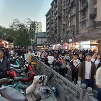A popular street for food options.